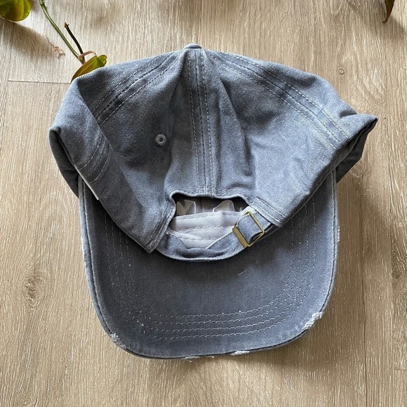 Gray Mama Logo Patch Stony Clover look VTG Wash Distressed Baseball Hat - Picture 3 of 3